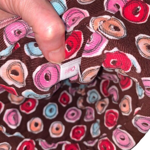 Baby Nay Girl's Bucket Hat Corduroy Floral Print Reversible Children's Size - Picture 5 of 5